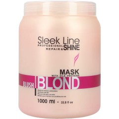 STAPIZ Sleek Line Blush Blond 1000ml, maska z jedwabiem do włosów blond i miedzianych