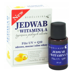 BIOELIXIRE Jedwab + Witamina A 20ml, olejek do włosów z jedwabiem i witaminą A
