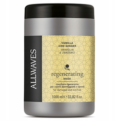 ALLWAVES Vanilla and Ginger Mask 1000ml, regenerująca maska do włosów zniszczonych i matowych