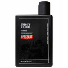 UPPERCUT Deluxe Strength & Restore Shampoo 240ml, szampon do codziennego stosowania 