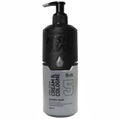 NISHMAN After Shave 5 Cream&Cologne Invisible Touch 400ml, 2w1 balsam i woda kolońska po goleniu