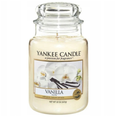 YANKEE CANDLE Vanilla 623g, świeczka zapachowa