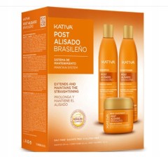 KATIVA Post Alisado 3 Set 3x250ml, zestaw po keratynowym prostowaniu