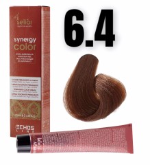 ECHOSLINE Seliar Synergy Color 6.4 100ml kremowa farba do włosów bez amoniaku z arganem i keratyną