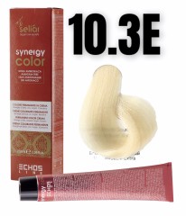 ECHOSLINE Seliar Synergy Color 10.3E 100ml kremowa farba do włosów bez amoniaku z arganem i keratyną
