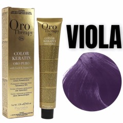 FANOLA Oro Therapy 24k Color Keratin Violet 100ml farba bez amoniaku z keratyną, złotem koloidalnym i olejkiem arganowym