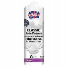 RONNEY Classic Latte Pleasure Protective 1000ml Odżywka ochronna do każdego rodzaju włosów 