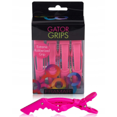 FRAMAR Gator Grips Clips Pink 4szt, różowe klipsy krokodylki 