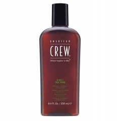 AMERICAN CREW 3 in 1 Tea Tree 250ml, szampon odżywka żel pod prysznic 