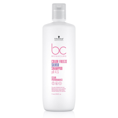 SCHWARZKOPF BC Color Freeze Silver 1000ml, szampon ochładzający odcień blondu 