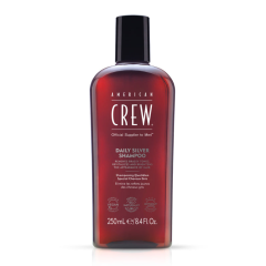 AMERICAN CREW Daily Silver Shampoo 250ml, szampon do włosów siwych